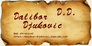 Dalibor Đuković vizit kartica